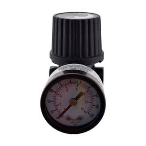 lot 139 image: 14 in. Air-Compressor Regulator with Gauge - Retail $25
