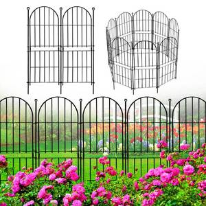lot 2457 image: Decorative Garden Fence, 31in (H) x 10ft(L) No Dig Fence - Retail $45