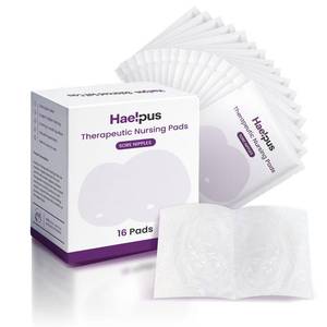 lot 2473 image: Haelpus Hydrogel Nipple Pads for Sore Nipples, Rapid Pain Relief, 9 Count - Retail $25