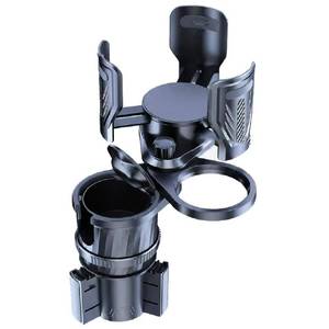 lot 2514 image: 4 in 1 Upgrade Cup Holder Expander, Multifunctional Cup Holder for Car with Lock, 360° Rotating Cupholder Expander with Ashtrays & Adjustable Base, Expandable Cup Holder for Large Bottles Drinks Mugs - Retail $24