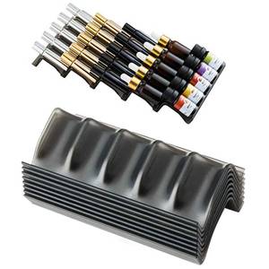 lot 2533 image: HAN SHENG 8Pcs Expandable Essential Oil Rack, Countertop Stand - Retail $14