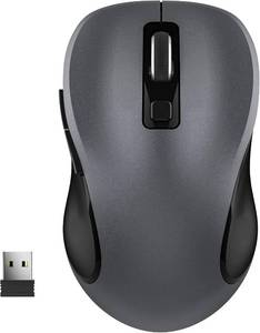 lot 2535 image: WisFox 2.4GHz Wireless Mouse for Laptop, Ergonomic 6-Button Design, Grey - Retail $10