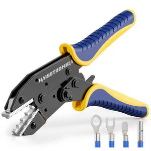 lot 2536 image: haisstronica Crimping Tool for Non-Insulated Terminals, AWG 22-8, HS-7327 - Retail $24