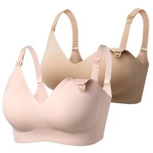 lot 2538 image: Momcozy Nursing Bras for Breastfeeding YN21 Seamless Comfort Maternity Bra 3XL - Retail $56