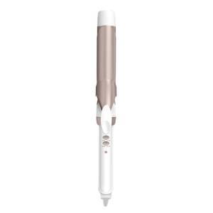 lot 2574 image: Conair Curling Iron, Double Ceramic, 1 14-in. Width, WhiteRose Gold - Retail $23