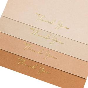 lot 2575 image: Crisky Neuttral Brown Thank You Cards with Envelopes & Stickers�� 50 Pack Bridal Shower Graduation Thank You Cards Small Business, Wedding Baby Shower Birthday Funeral Notes Bulk - Retail $20