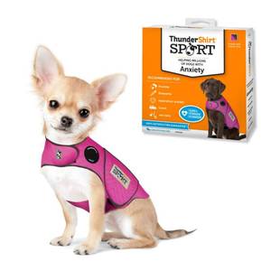lot 2577 image: ThunderShirt for Dogs Calming Anxiety Vest, XX Small, Fuchsia Sport - Retail $40
