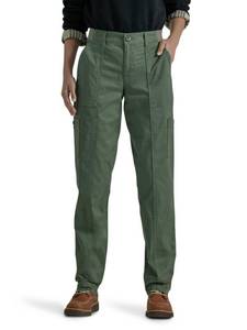 lot 2594 image: Lee Womens Ultra Lux Comfort with Flex-to-Go Utility Pant, Olive Grove, 10 - Retail $25
