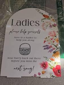 lot 2609 image: Ladies Restroom Sign - Retail $0