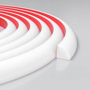 lot 2611 image: Risunpet Flexible Quarter Round Molding Trim, 34 in x 10 ft, White - Retail $28
