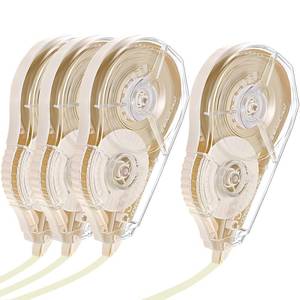 lot 2615 image: Zonon 4 Pieces Correction Tape, 100 Feet Long Cream Color Corrective Tape - Retail $13