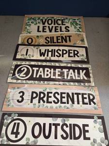 lot 2650 image: Whiteboard Voice Level Magnets - Retail $0