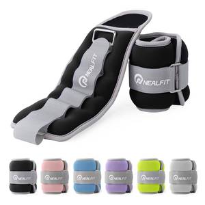 lot 2688 image: NEALFIT Ankle Weights 1234610 LBS for Men Women Kids, Leg Arm Wrist Weights with Adjustable Strap for Running, Aerobics, Strength Training, Physical Therapy, Fitness (Black, 3 lbs x 2 (6LB Pair)) - Retail $21