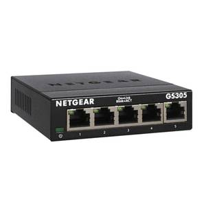 lot 2689 image: NETGEAR 5-Port Gigabit Ethernet Unmanaged Network Switch (GS305) - Retail $13