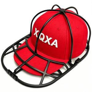 lot 2693 image: XQXA Hat Washer Cage for Baseball Caps - Hat Cleaner for Washing Machine & Dishwasher, Fits Adult & Kids Caps - Baseball Cap Washing Cage-Black - Retail $9