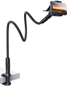 lot 2699 image: Lamicall Nylon Braided Gooseneck Phone Holder for Bed, 38 Overall Length - Retail $28