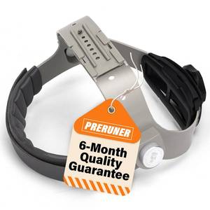 lot 2709 image: Welding Helmet Headgear  Welding Hood Headgear Replacement  Fibre Metal Headgear-100% Aluminum Fasteners  Adjustable Ratcheting Dial & Cushioned Pad  Fits Sugar Scoop, Pipeliner Welding Hoods - Retail $35