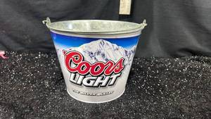 lot 40 image: Coors Light The Silver Bullet Ice Bucket with Handles