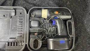 lot 47 image: Cordless Drill Driver Kit with Case and Accessories
