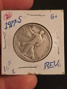 lot 18 image: 1917-S Walking Liberty Silver half dollar