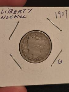 lot 90 image: 1907 V nickle