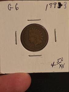 lot 110 image: 1893 Indian head penny
