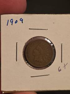 lot 116 image: 1909 Indian head penny