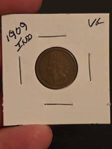 lot 118 image: 1909 Indian head penny