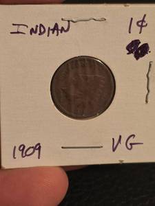 lot 124 image: 1909 Indian head penny