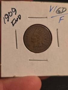 lot 126 image: 1909 Indian head penny