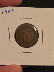 lot 134 image: 1909 Indian head penny