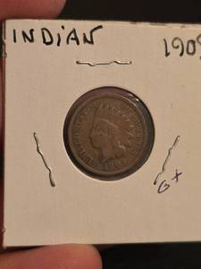 lot 135 image: 1909 Indian head penny