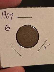 lot 138 image: 1909 Indian head penny