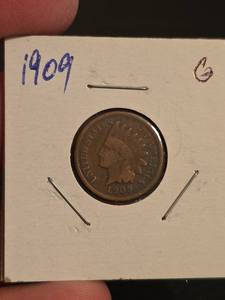 lot 139 image: 1909 Indian head penny