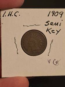 lot 140 image: 1909 Indian head penny