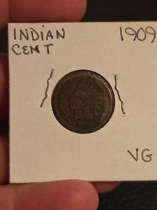 lot 141 image: 1909 Indian head penny