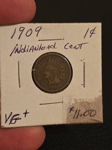 lot 142 image: 1909 Indian head penny