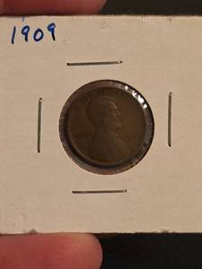 lot 146 image: 1909 Lincoln Wheat penny