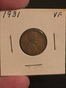 lot 159 image: 1931 Lincoln Wheat penny