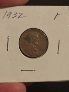 lot 160 image: 1932 Lincoln Wheat penny