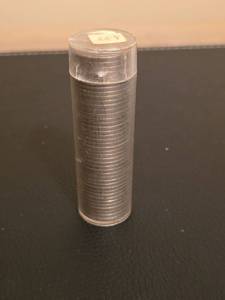 lot 185 image: Tube of 1938 - 1939 Jefferson nickles