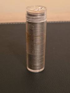 lot 187 image: Tube of 1938 - 1939 Jefferson nickles