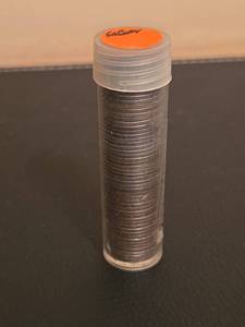 lot 189 image: Tube of 1943 and 1944 steel pennies