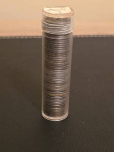 lot 191 image: Tube of 1943 and 1944 steel pennies
