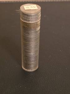 lot 192 image: Tube of 1943 and 1944 steel pennies