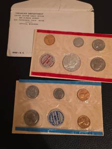 lot 200 image: 1968 Uncirculated coin set