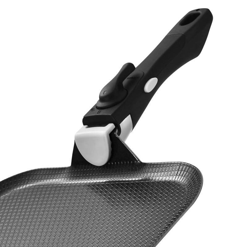 lot 59164 image: Universal Detachable Pot Handle Removable Pan Handle with Non-Slip Grip, Heat-Resistant Replacement Handle for Pots Pans Saucepans and Cookware - Retail $20