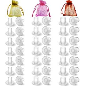 lot 39100 image: Heel Protectors for Grass, 21 Pairs, 4 Sizes, Clear - Retail $20