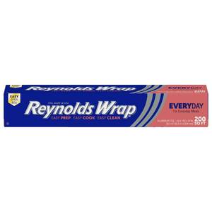 lot 39103 image: Reynolds Wrap Everyday Strength Aluminum Foil Roll, 12 Inch Wide, 200sq ft - Retail $16