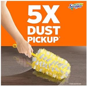 lot 39108 image: Swiffer Dusters Heavy Duty Multi-Surface Duster Refills for Cleaning, Lavender, 7 Count - Retail $10